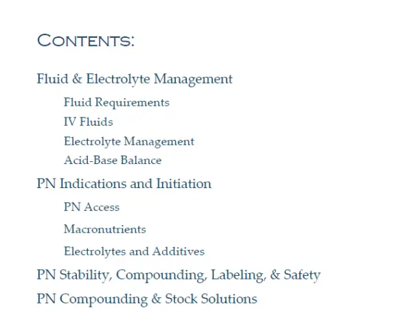 Parenteral Nutrition Training Guide - Image 2