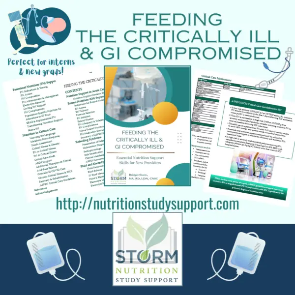 RD Training Guide - Feeding the Critically Ill & GI Compromised