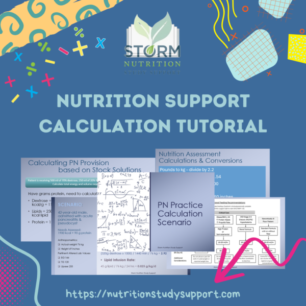 Nutrition Support Calculation Tutorial