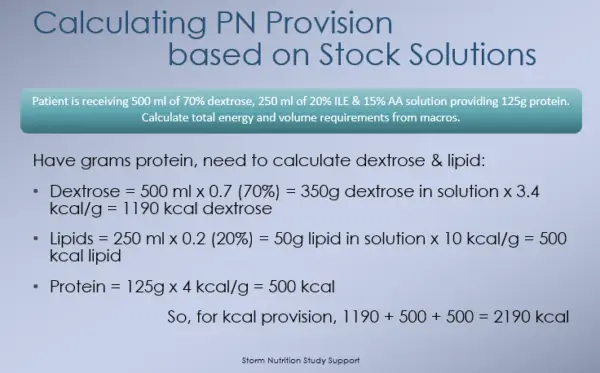 Nutrition Support Calculation Tutorial - Image 5